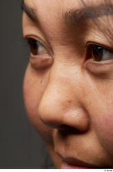 Face Nose Skin Woman Asian Slim Wrinkles Studio photo references